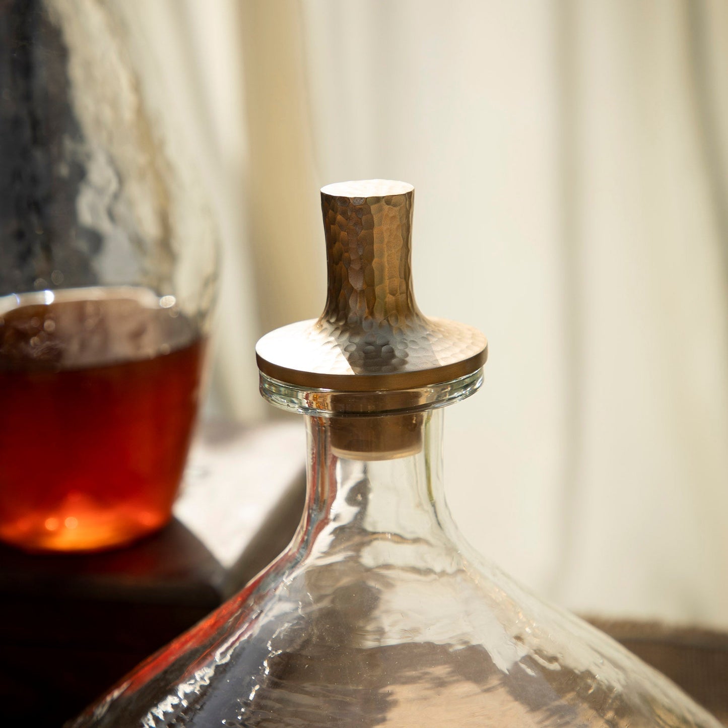 Pebbled Decanter Wide