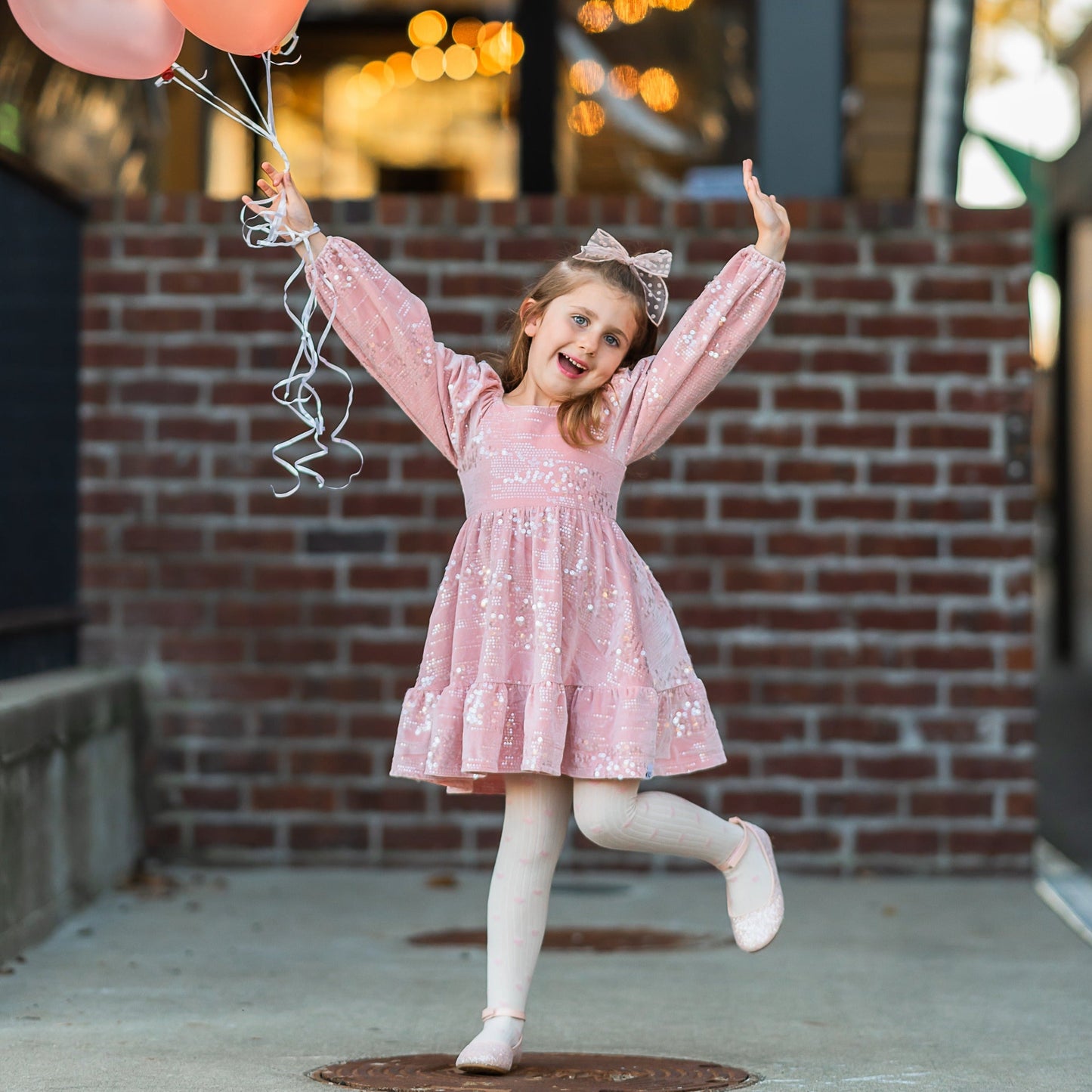 Pink Velvet Celebration Dress