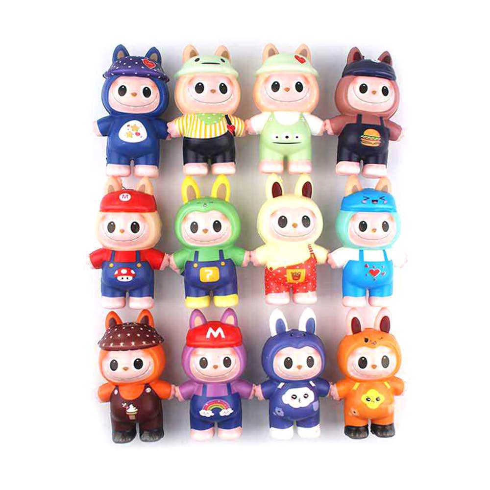 Labubu Cute Monster Bunny Figure Squishy Toys