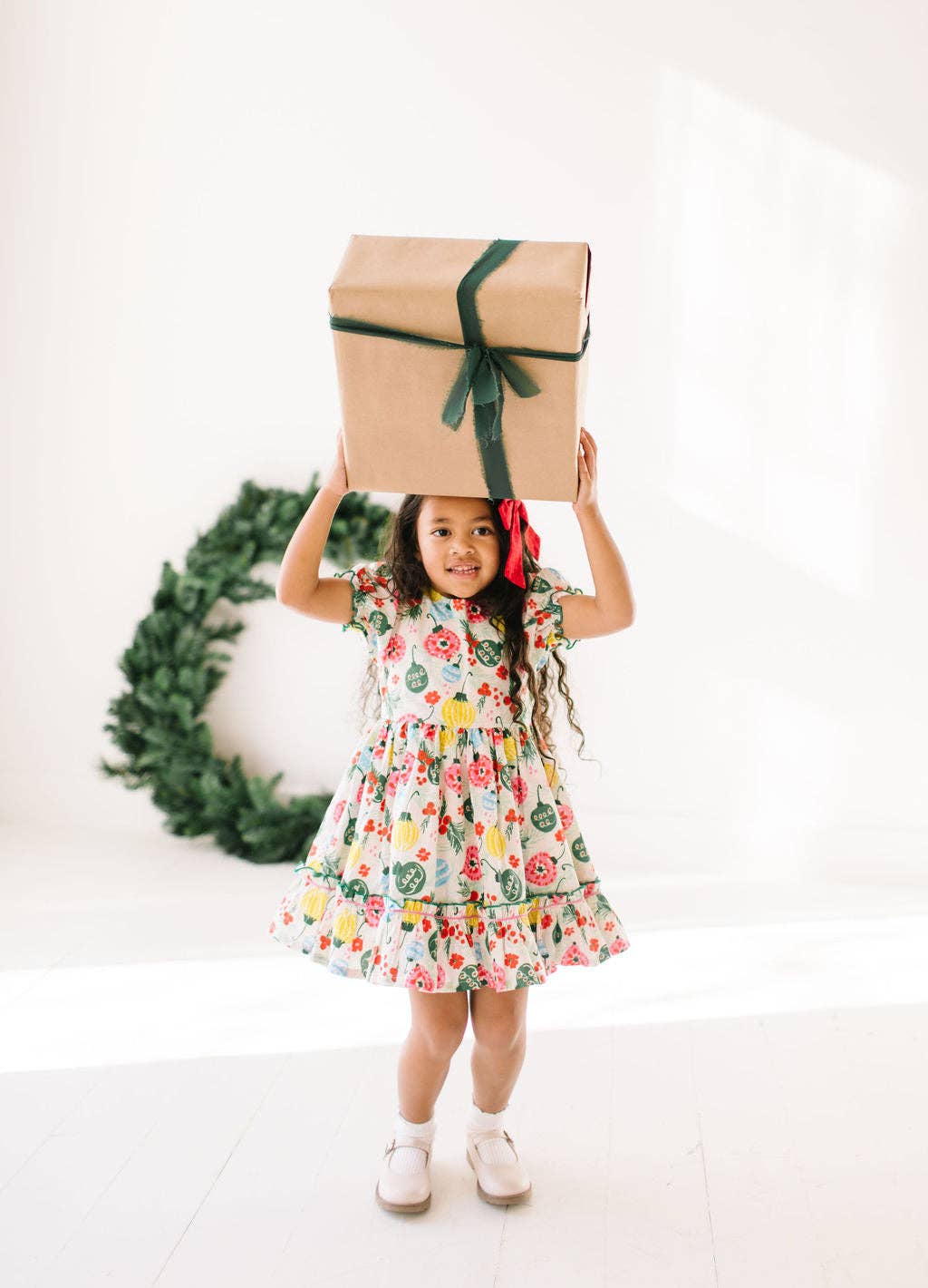 Vintage Ornament Poplin Dress