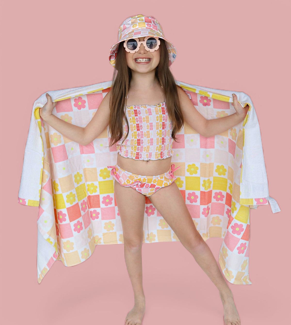 SUMMER SUNSET CHECKERS DREAM TOWEL