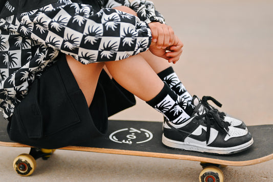 Checker Palm sock
