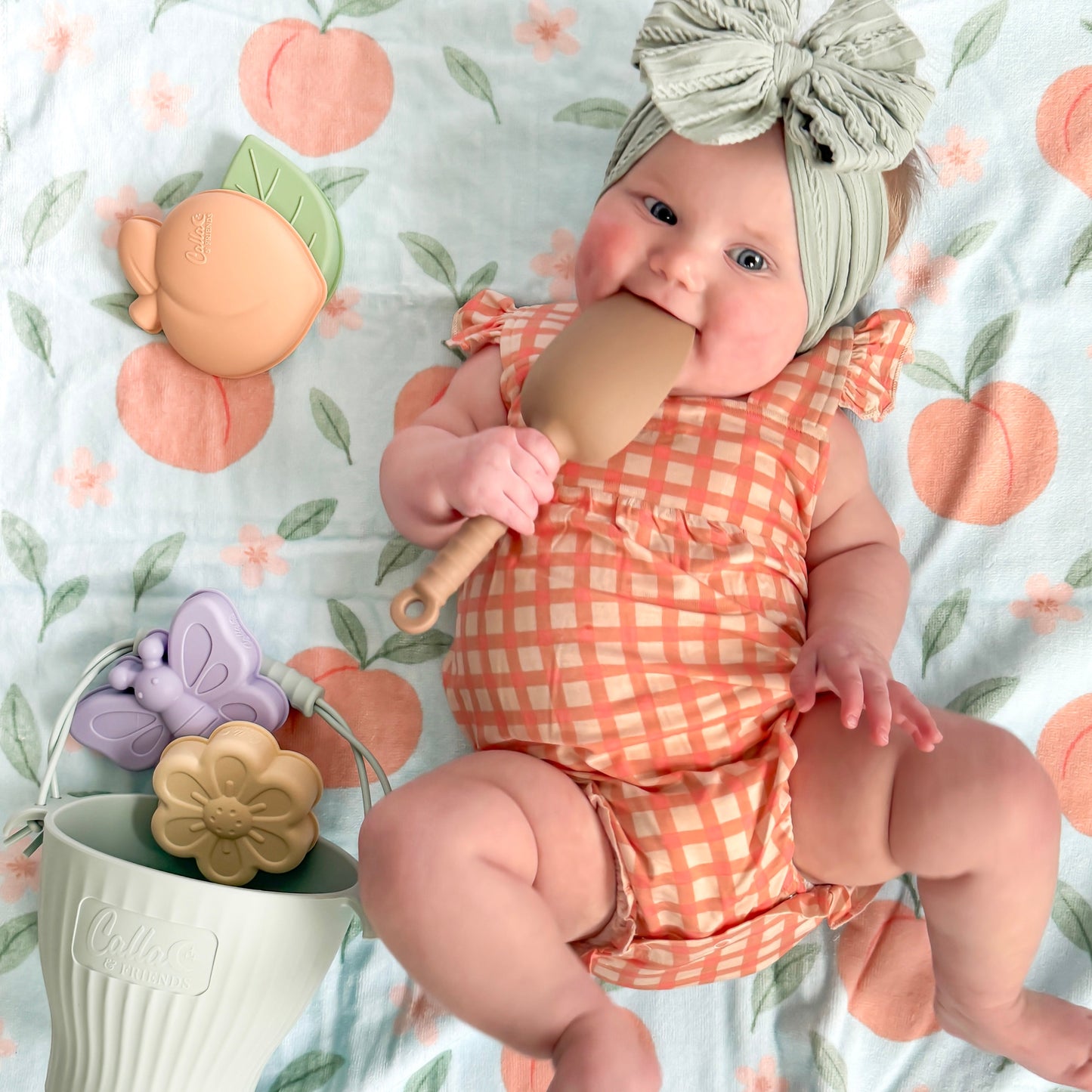Peach Blossom Silicone Beach Toy Set