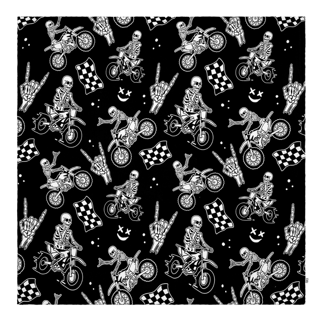 Bikes N Bones Blanket / Large *PREORDER - BEGIN SHIPPING NOV 14 - 21*