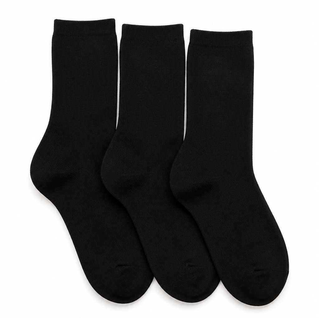 CREW 3- Pack Seamless Toe Socks great with Sensory Sensitivities