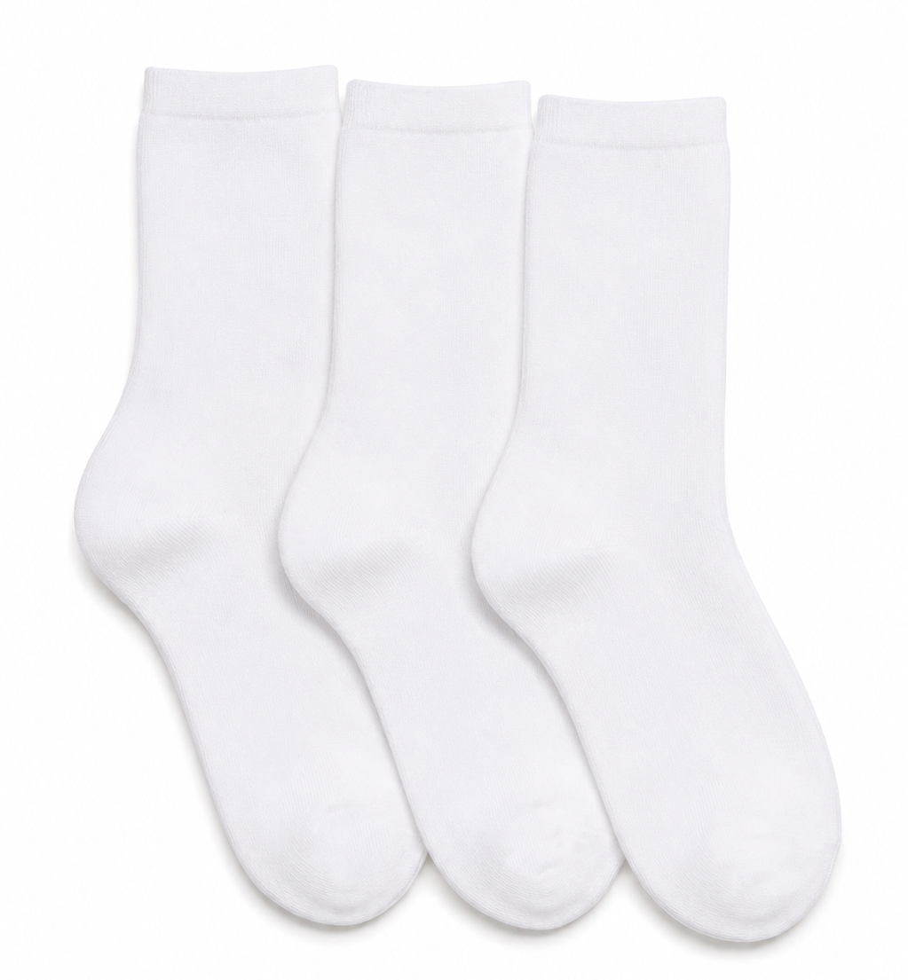 CREW 3- Pack Seamless Toe Socks great with Sensory Sensitivities