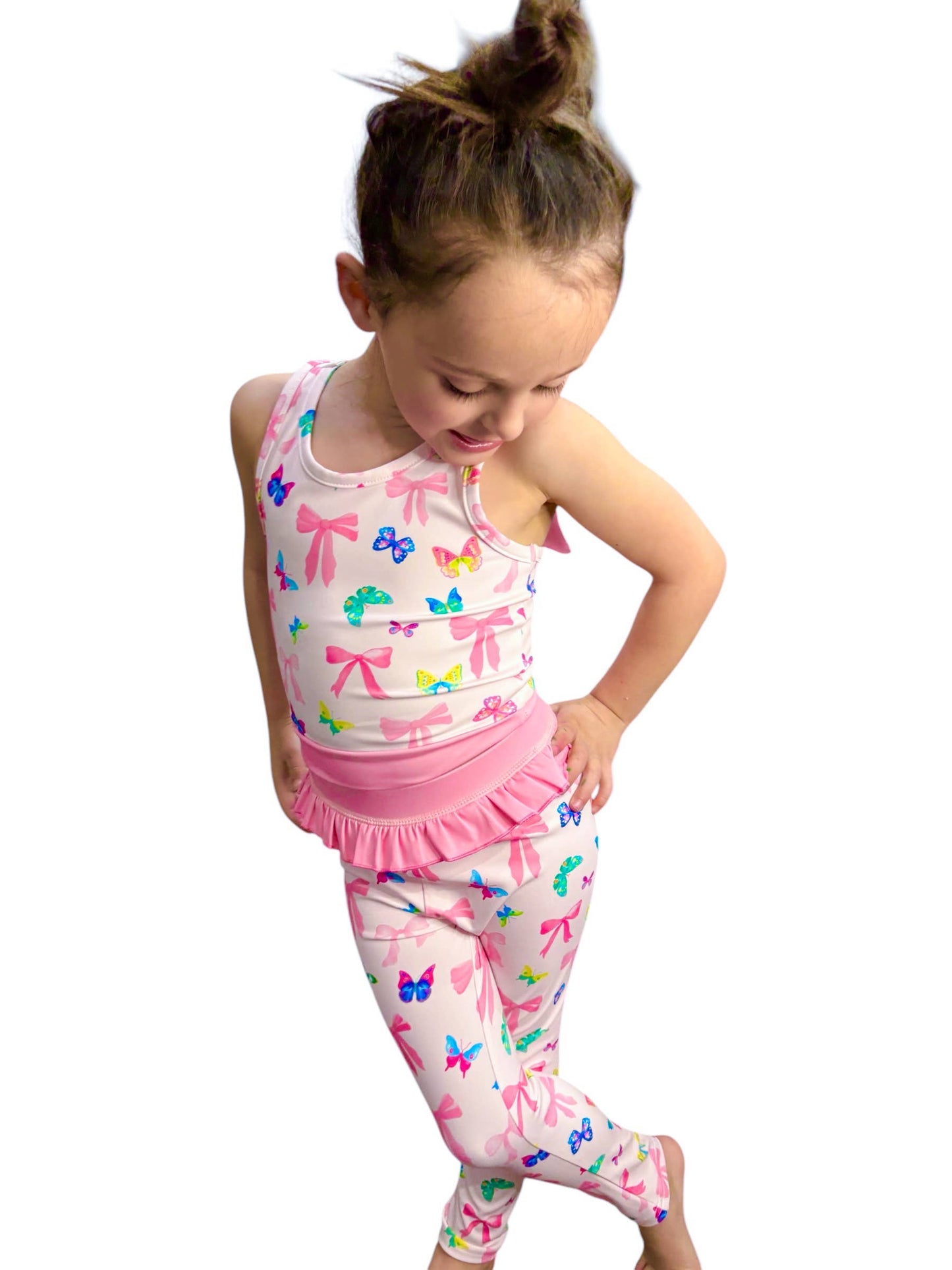 Bow and Butterfly Athletic Set