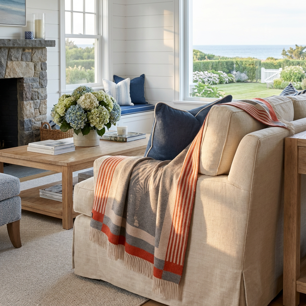 Savanna Equestrian Reversible Throw – Extra-Fine Italian Merino Wool