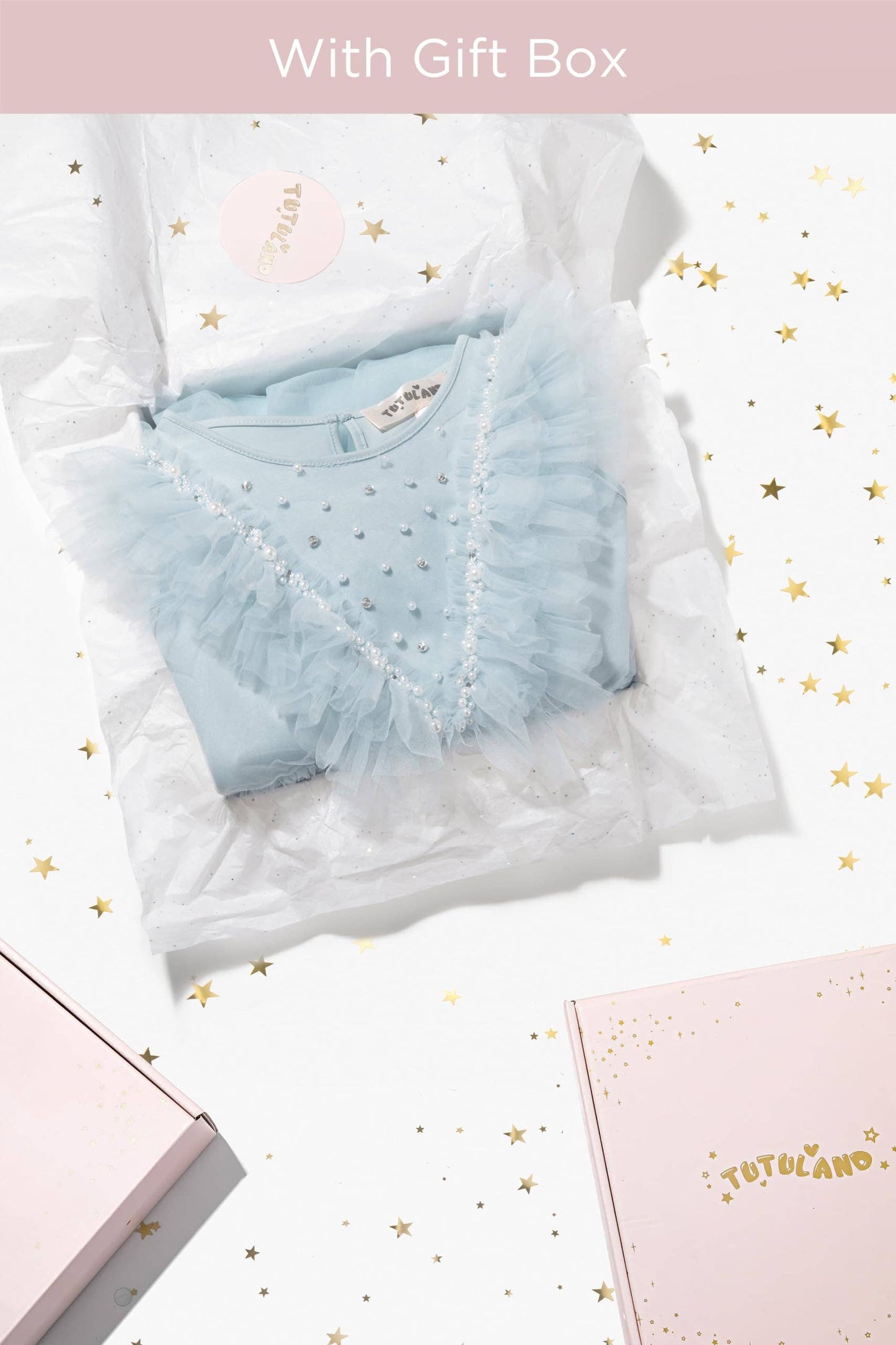 Adorable Pearl Layered Tulle Toddler Dress