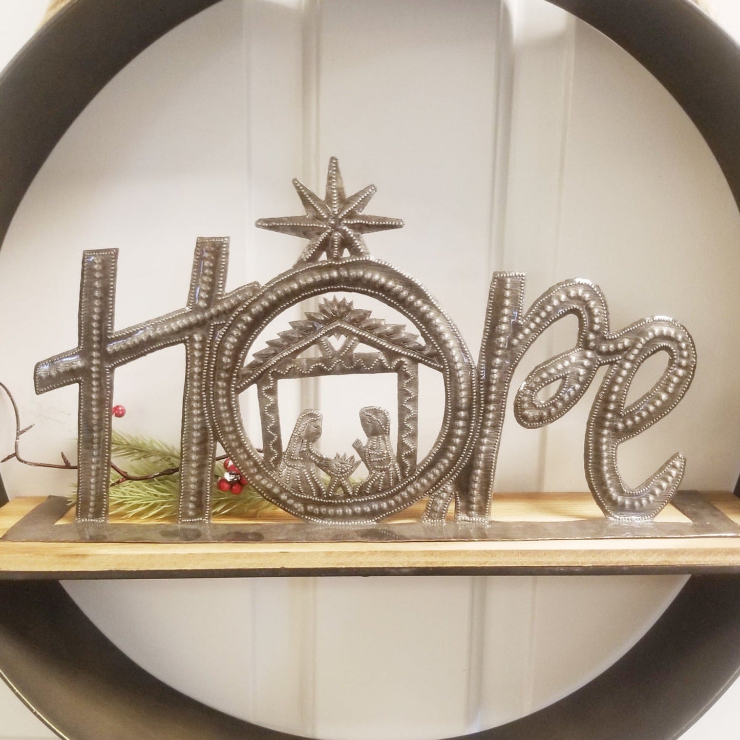 Hope Standing Metal Art