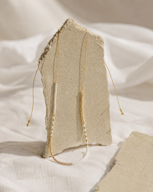 Golden Beaded Necklace