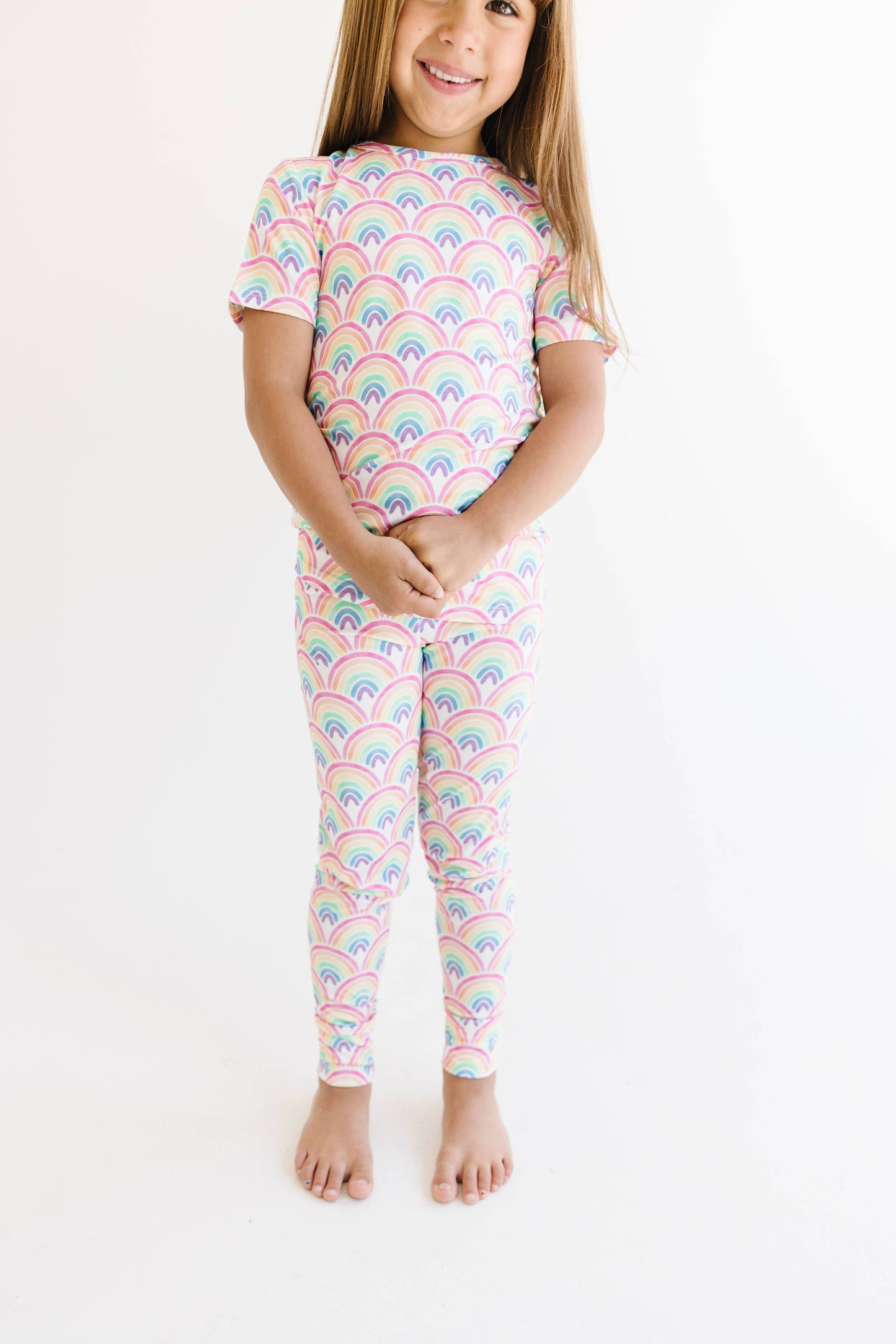 Bamboo Rainbow Short Sleeve PJs