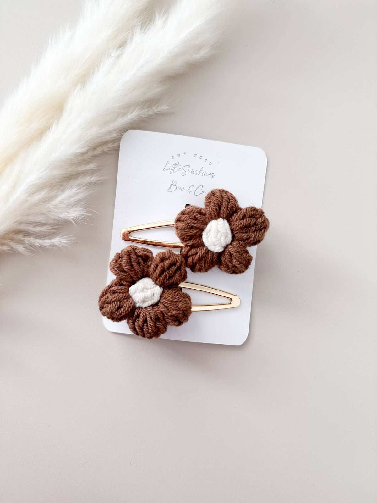 Crochet Flowers Hair Clips & Headbands