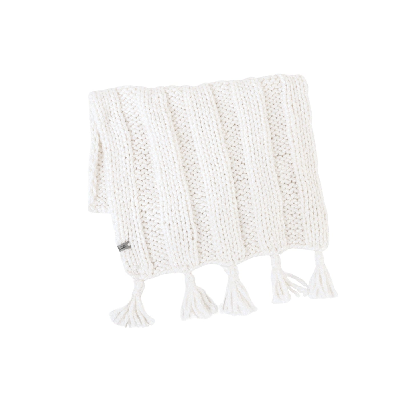 Boho Hand-Knitted Baby Blanket