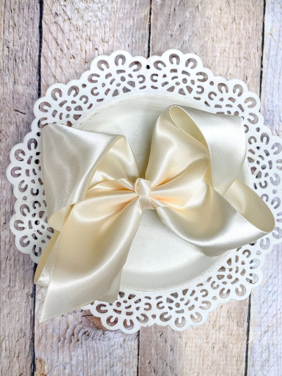 Classic Satin Hair Bows- 4.5"