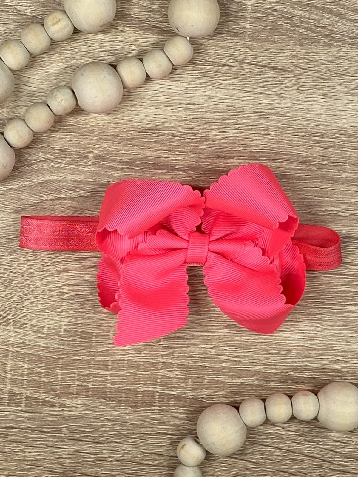 Classic Scalloped Bows - Alligator Clip - 4.5"