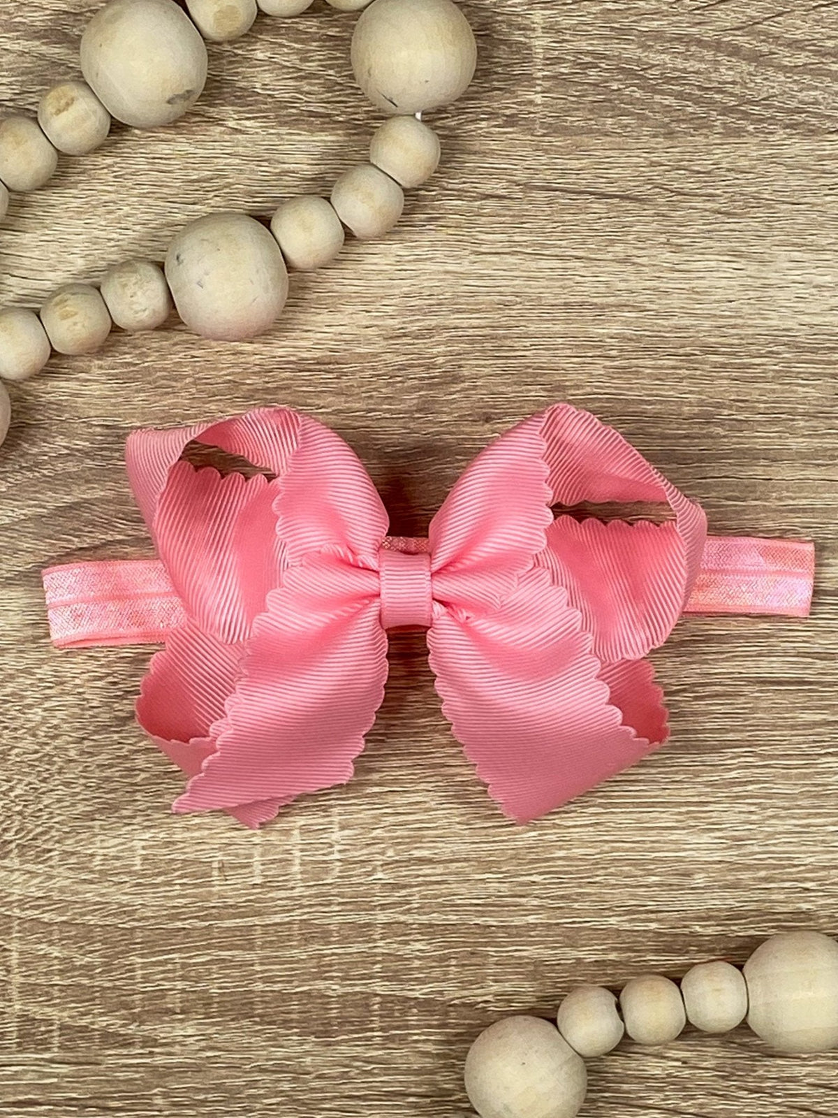 Classic Scalloped Bows - Alligator Clip - 4.5"