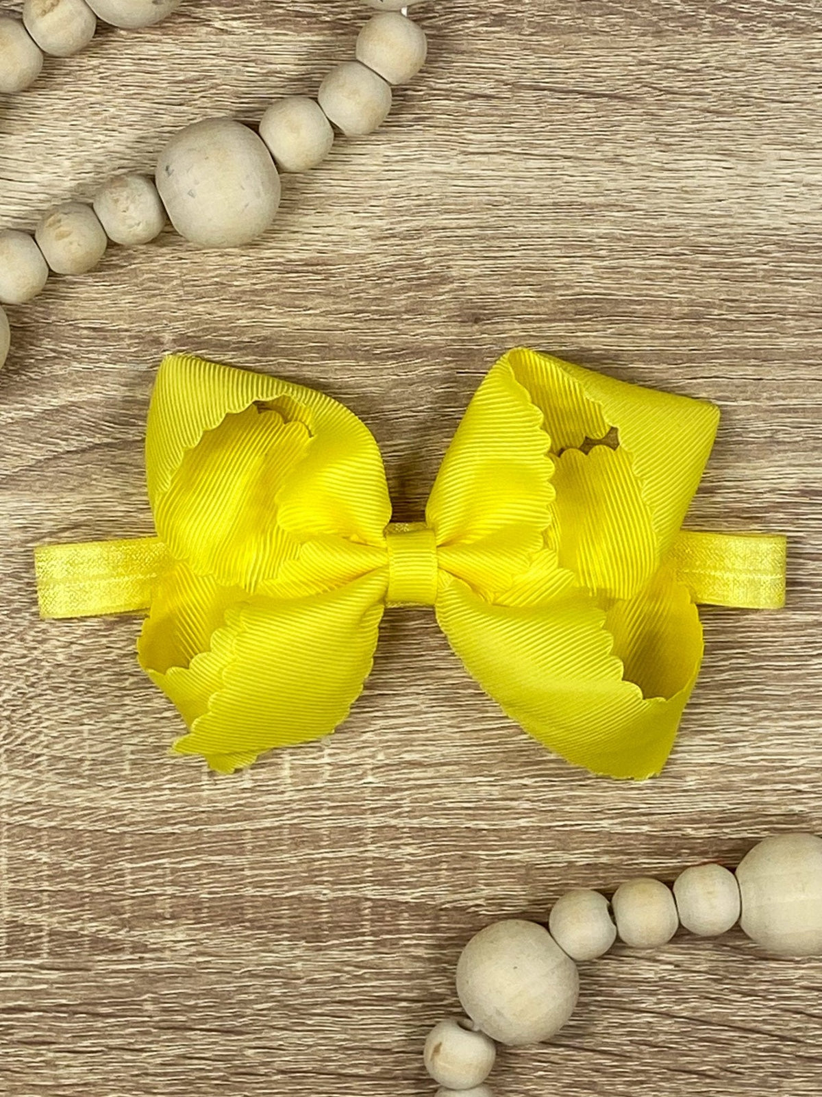 Classic Scalloped Bows - Alligator Clip - 4.5"