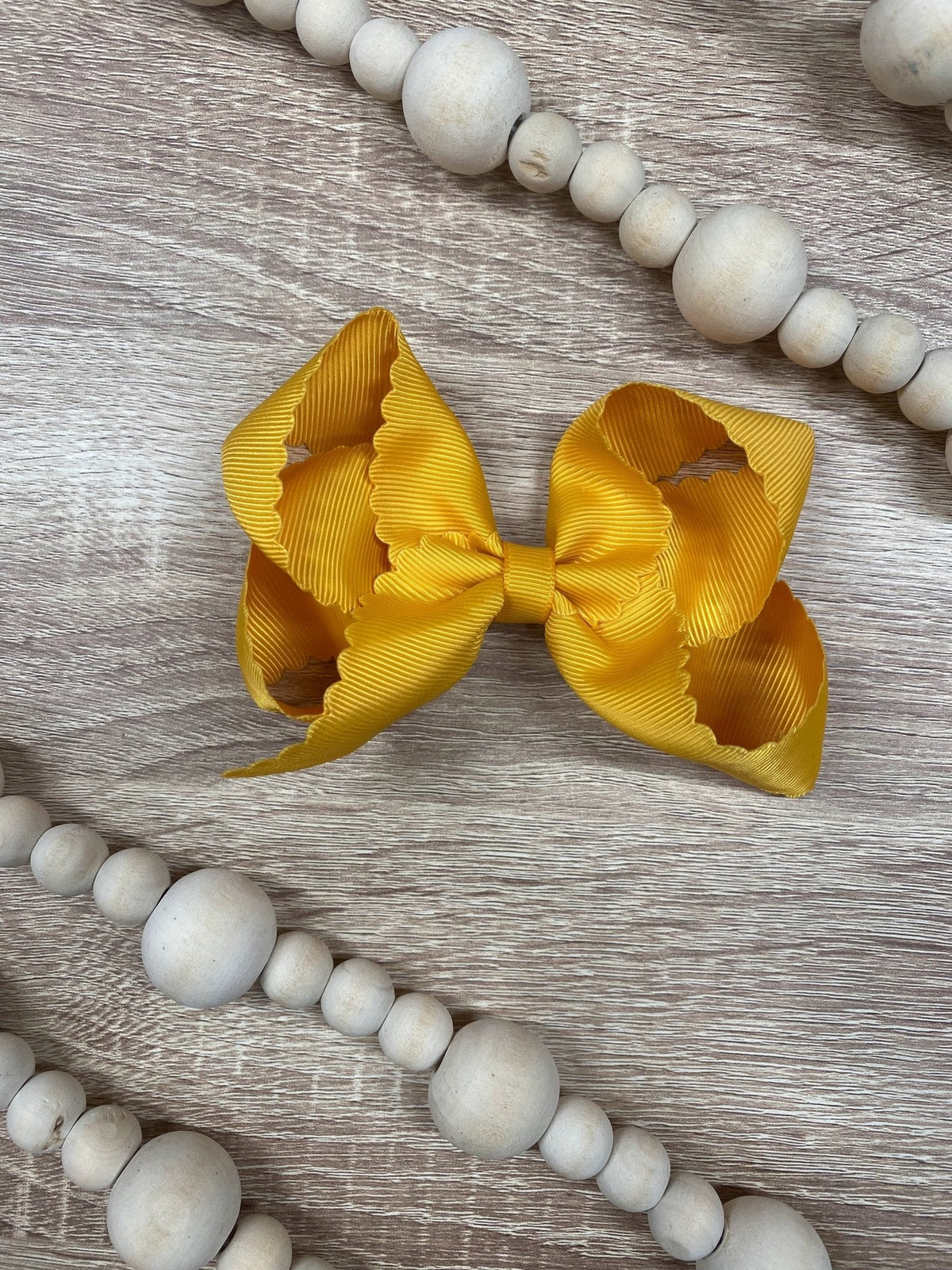 Classic Scalloped Bows - Alligator Clip - 4.5"