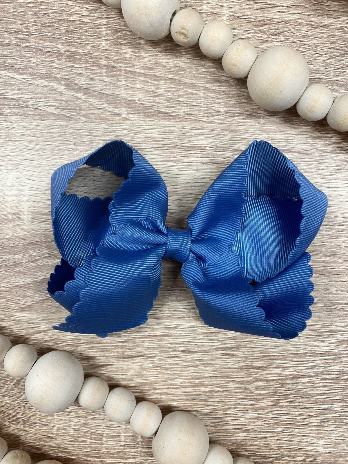Classic Scalloped Bows - Alligator Clip - 4.5"