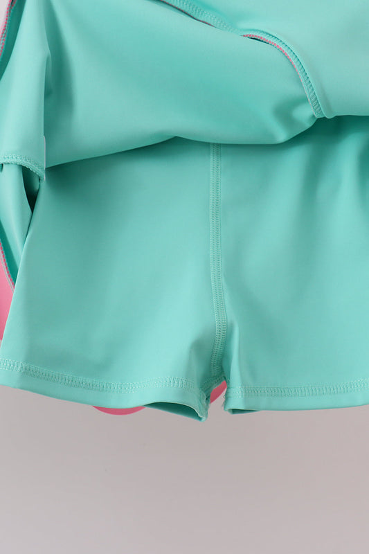 Mint Performance Scalloped Skort and tank Set
