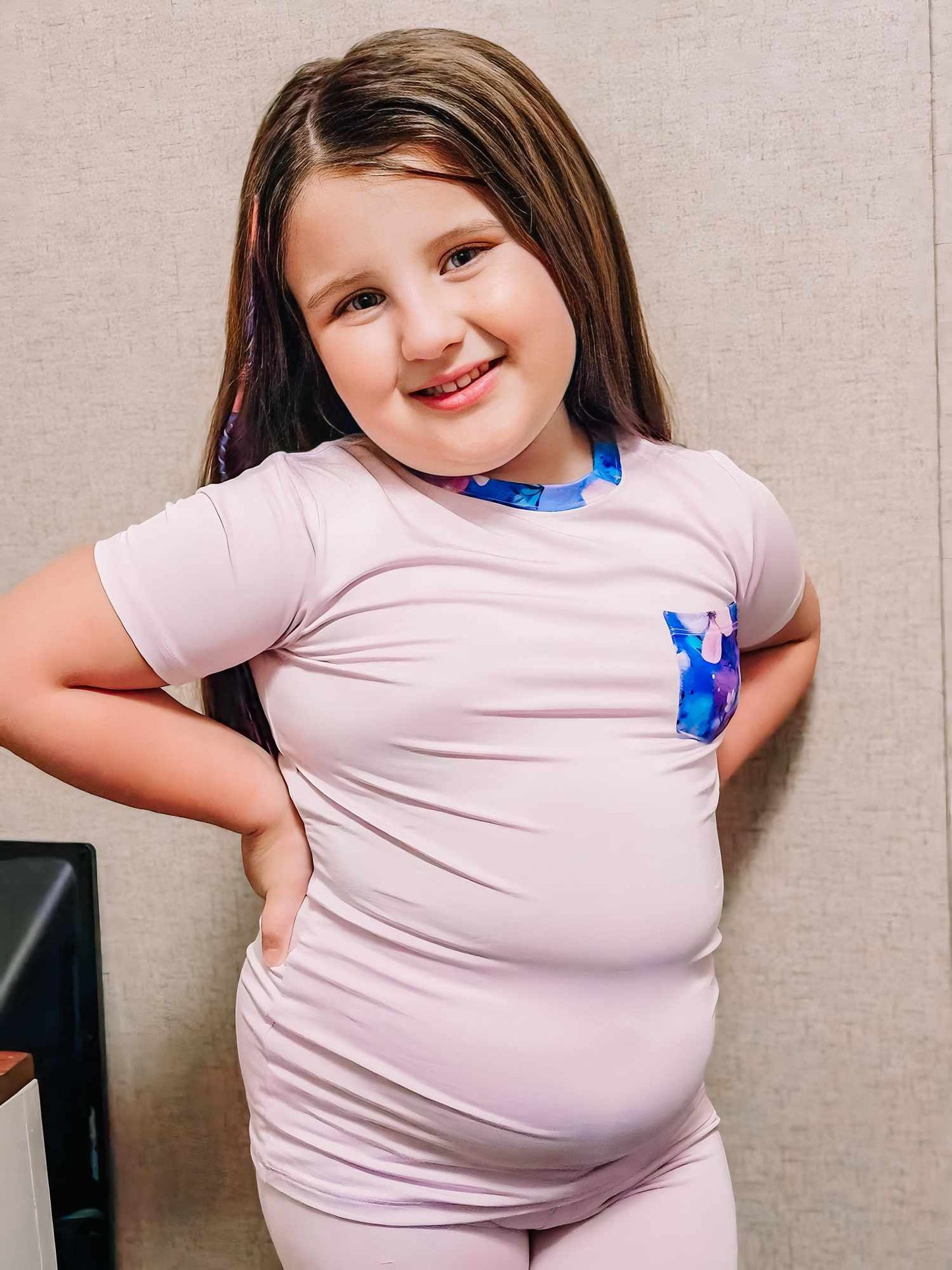 Orchid | Bamboo Toddler & Kids Pocket T-Shirt