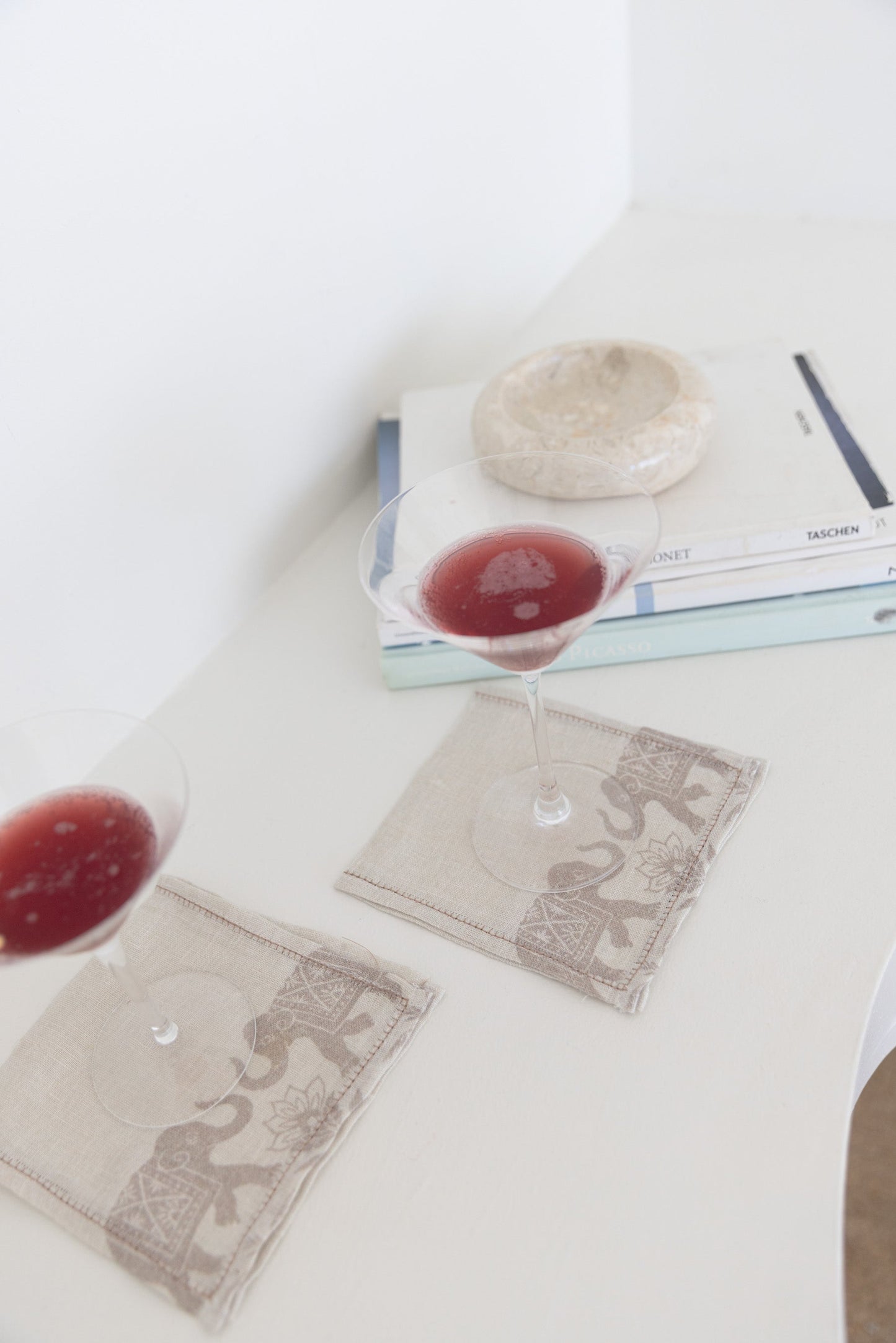 Garden Elephant Cocktail Napkins (set of 4)