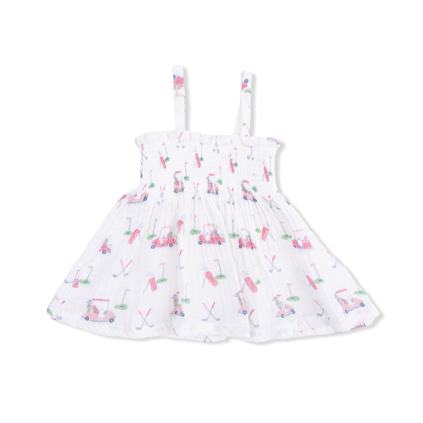 Baby Golf Carts Pink - Smocked Top with Bloomer