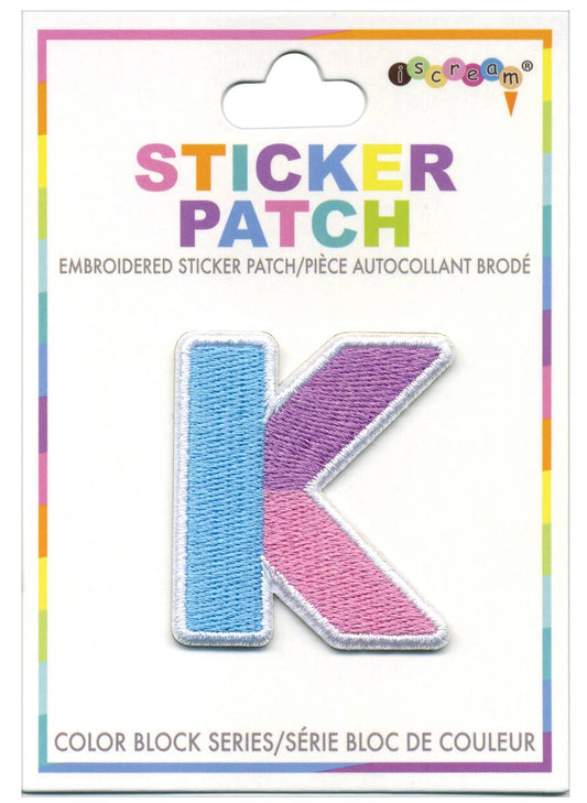K Colorblock Sticker Patch