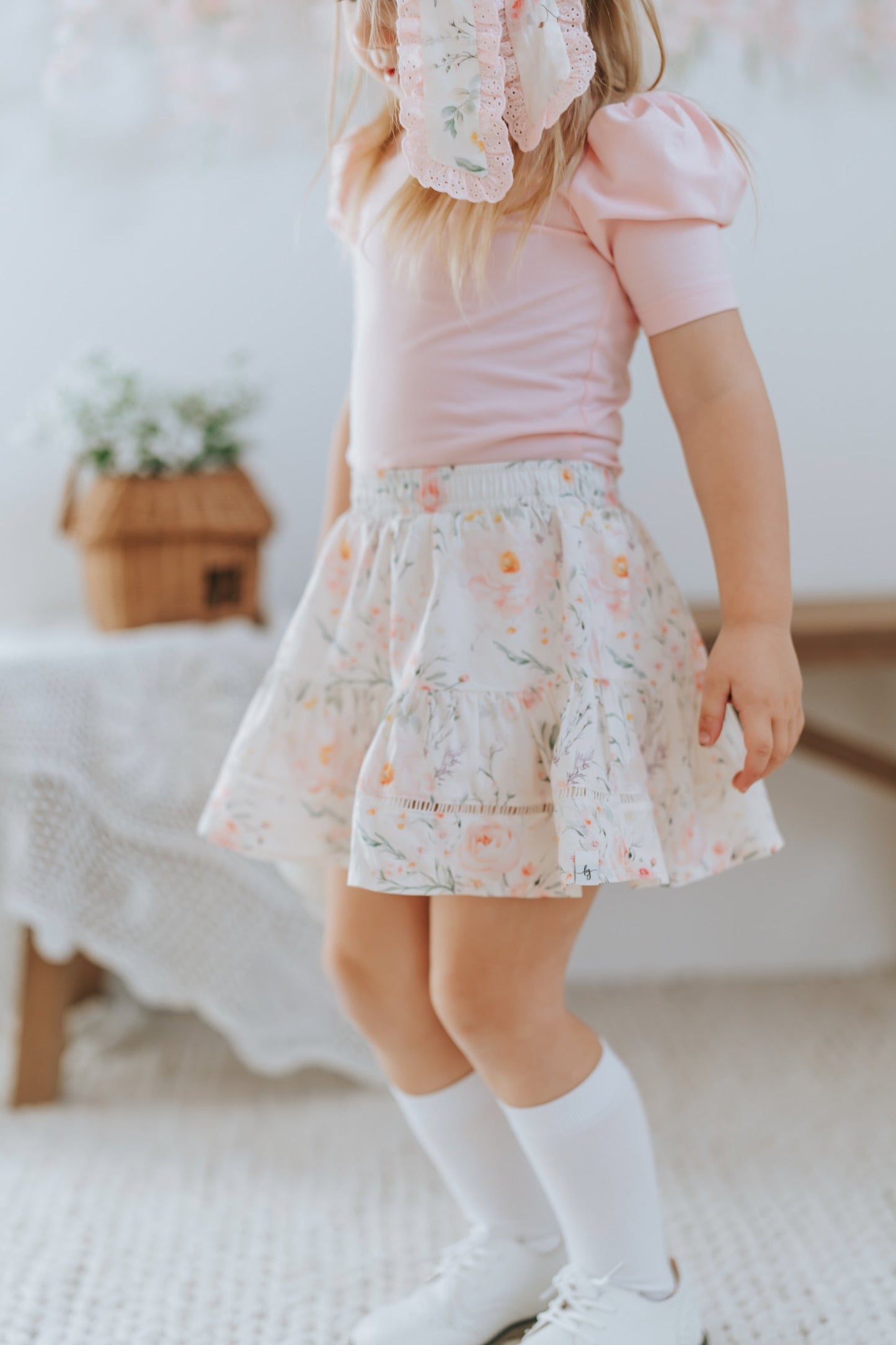 Camellia Pink Puff Sleeve Layering Shirt