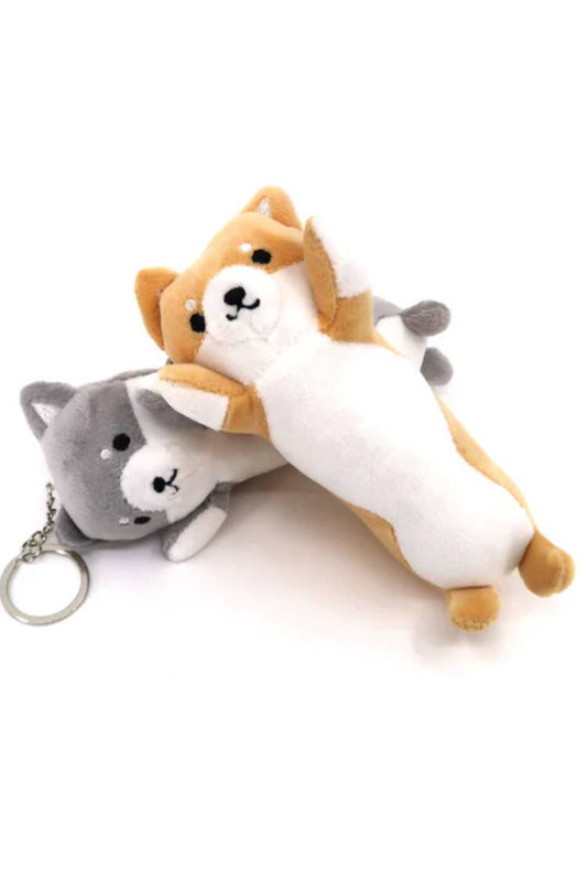 Shiba Inu Plushy Dog Key Chain Set