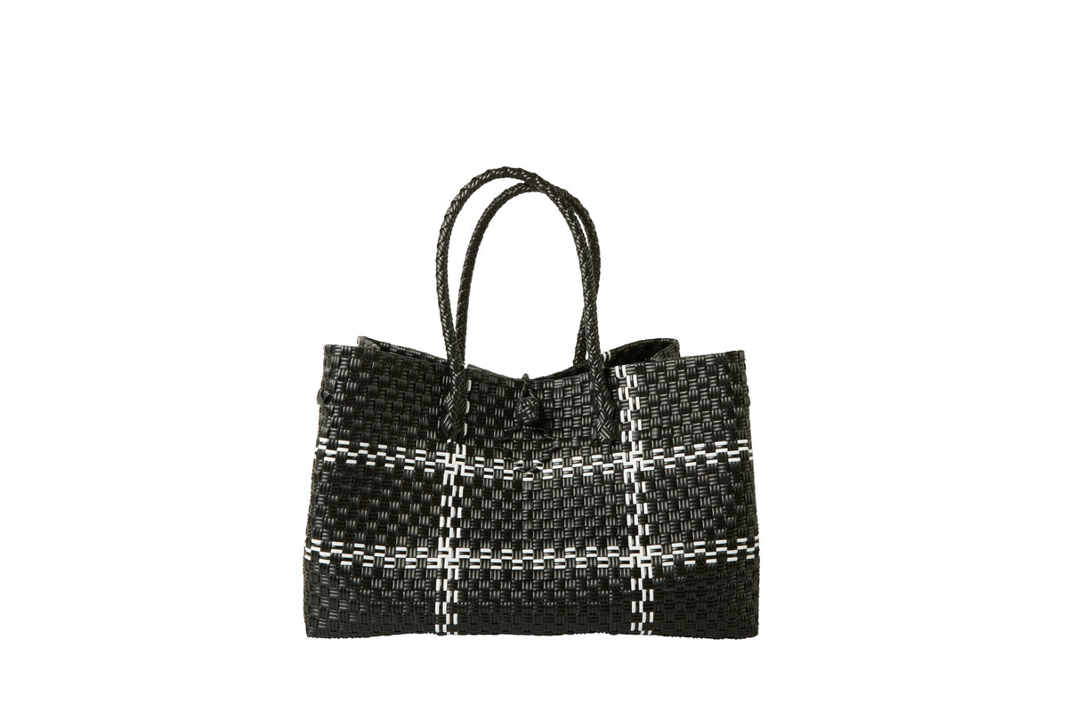 The Midi Piper Handwoven Tote · Recycled Plastic