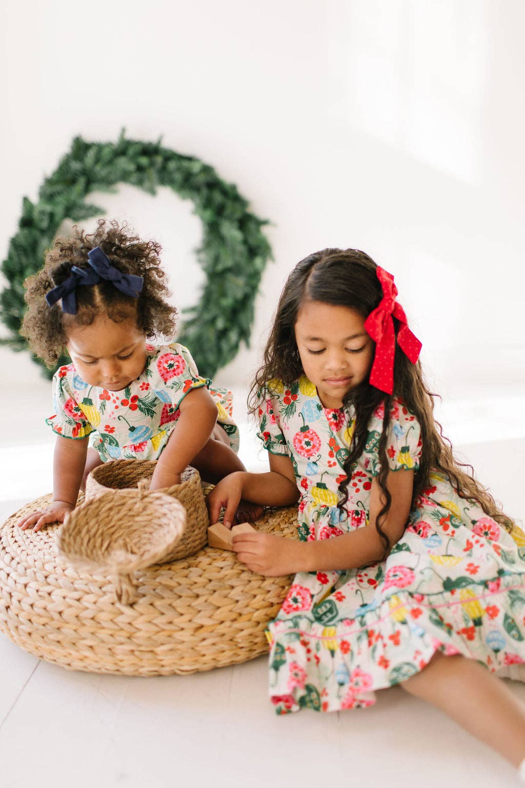 Vintage Ornament Poplin Dress