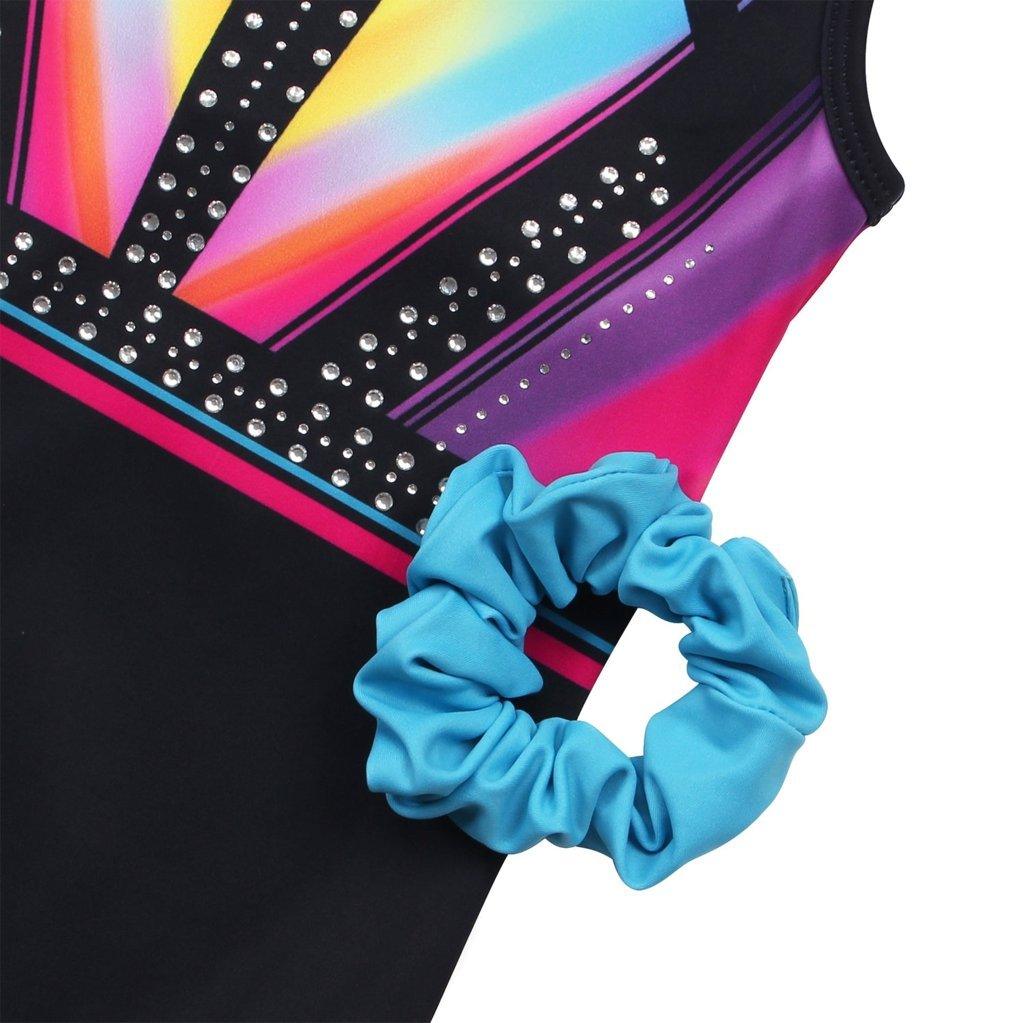 Classical Rainbow Diamond Gymnastics Leotard Outfit Set