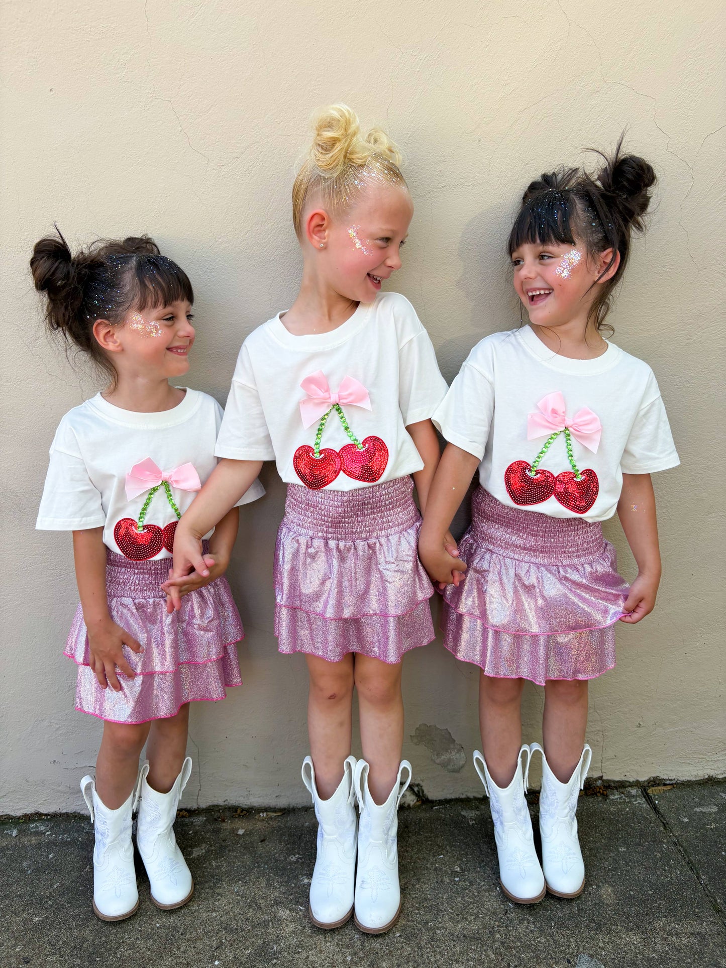 Cherry and Bow Gem Top 