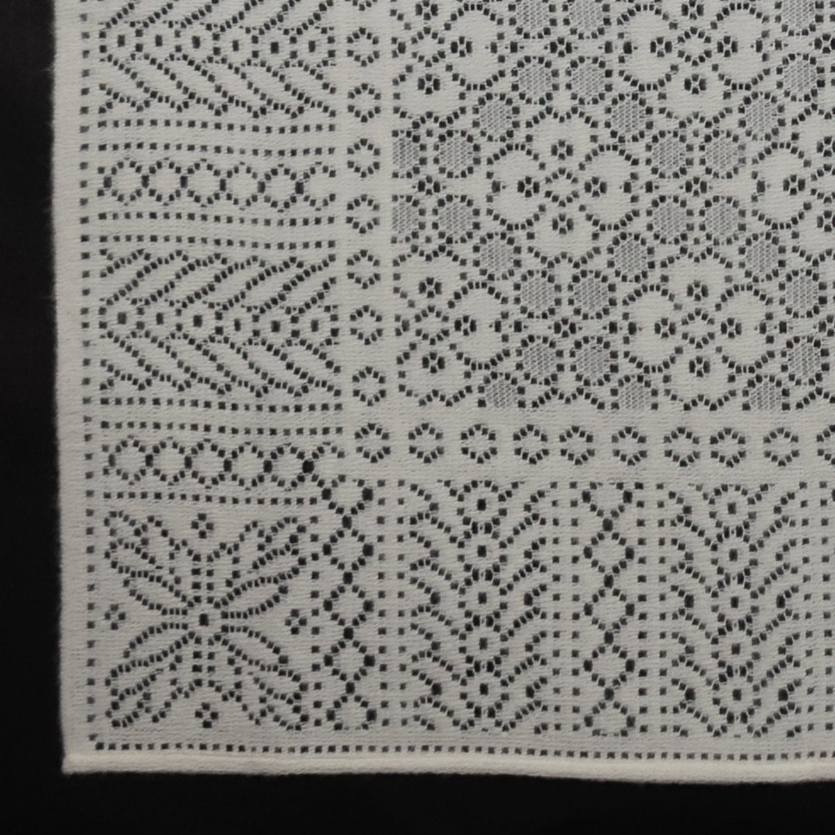 Southampton Home Lace Weave Baby Shawl - Ivory