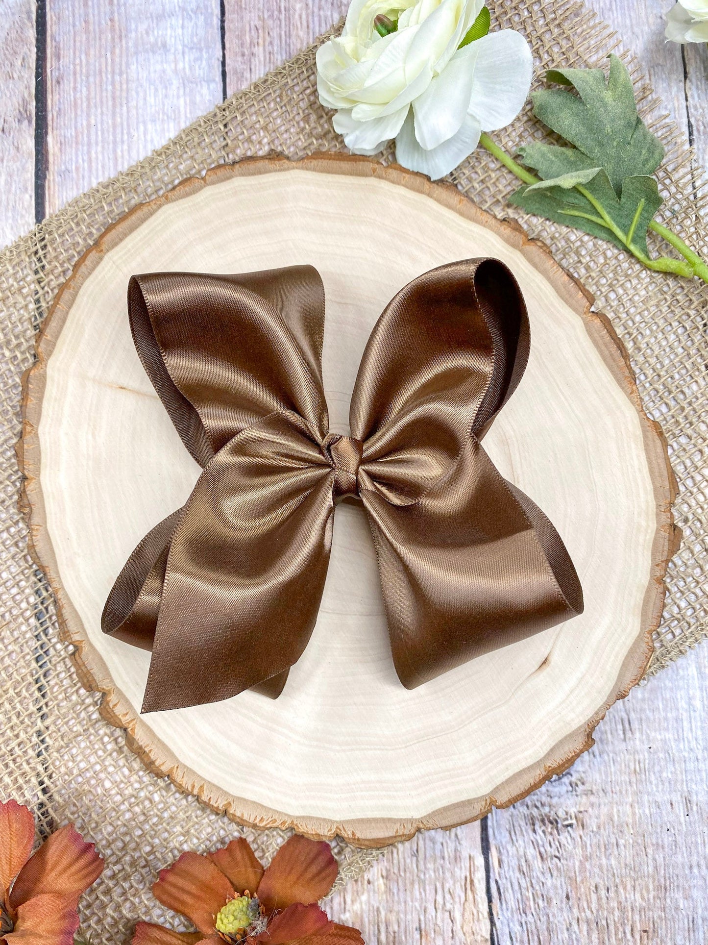 Classic Satin Hair Bows- 4.5"