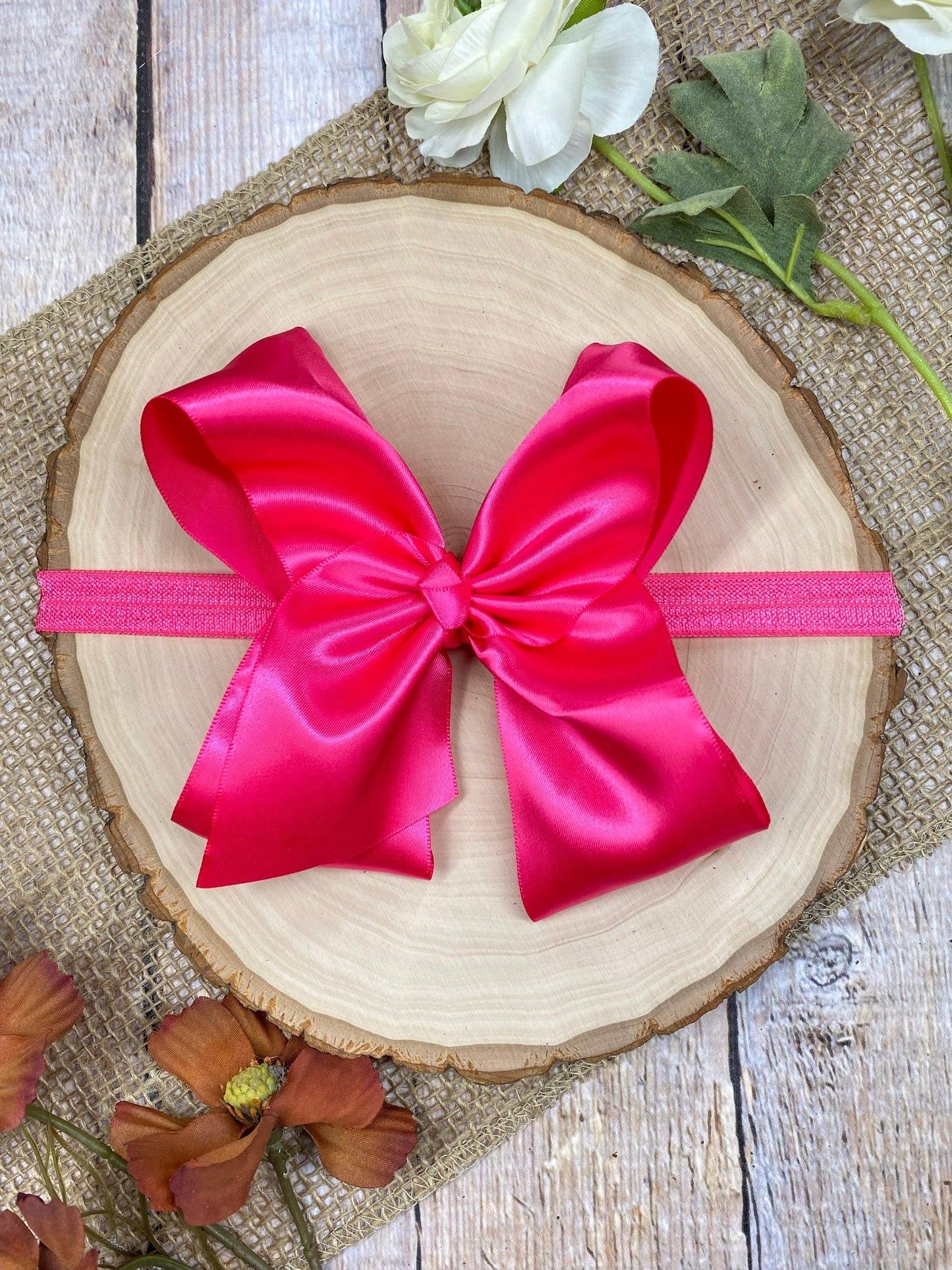 Classic Satin Hair Bows- 4.5"