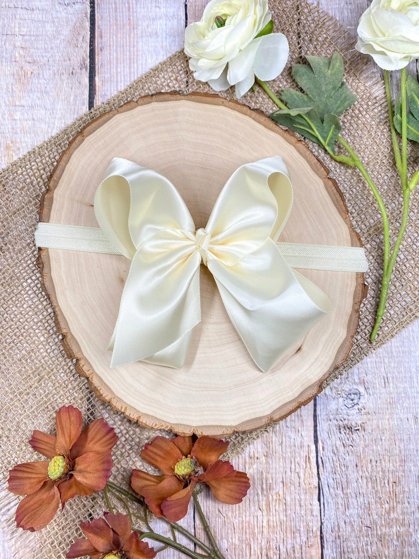 Classic Satin Hair Bows- 4.5"