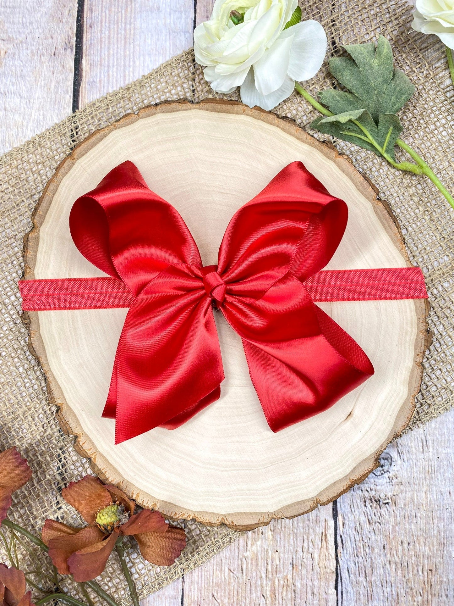Classic Satin Hair Bows- 4.5"