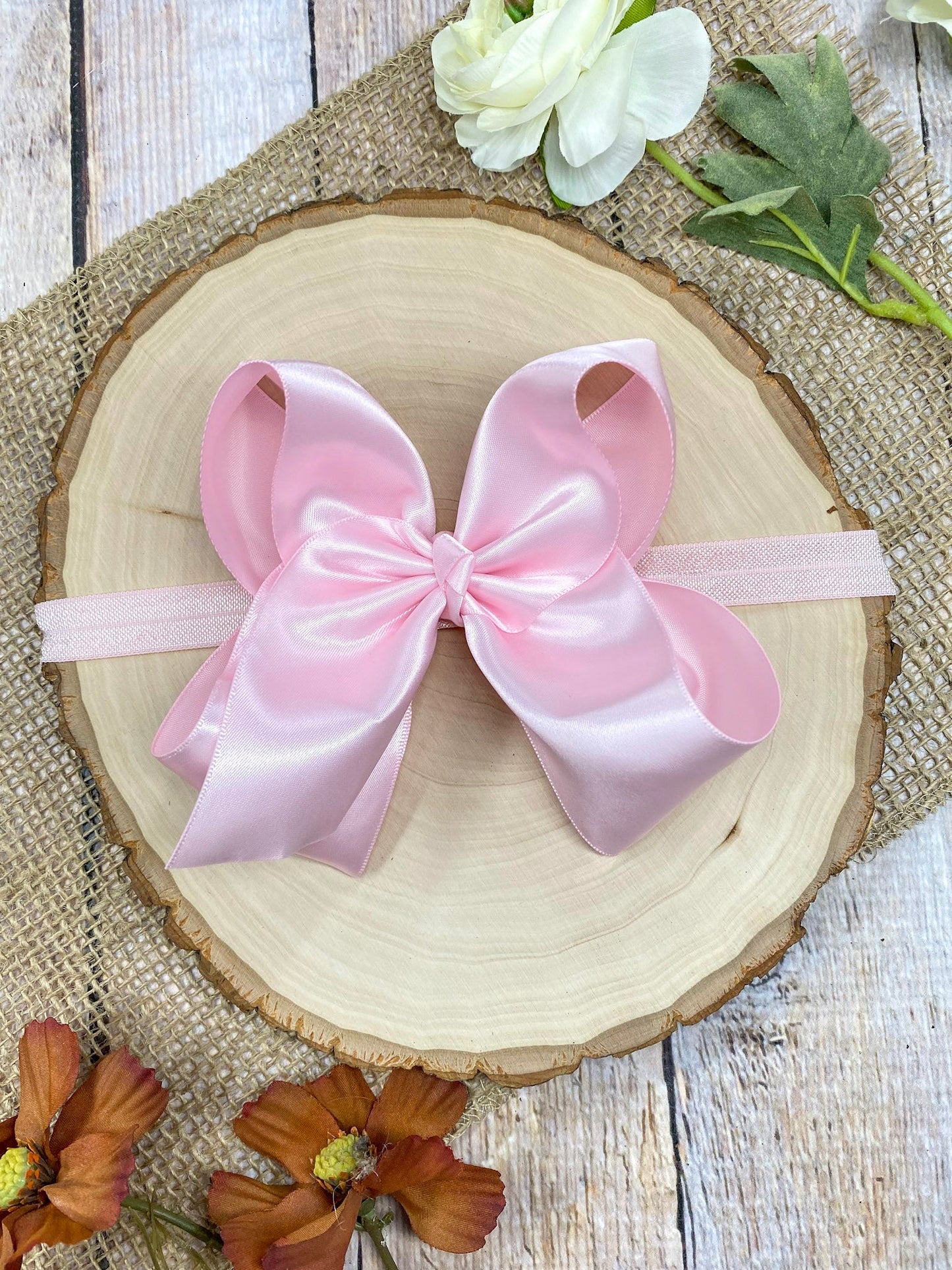 Classic Satin Hair Bows- 4.5"