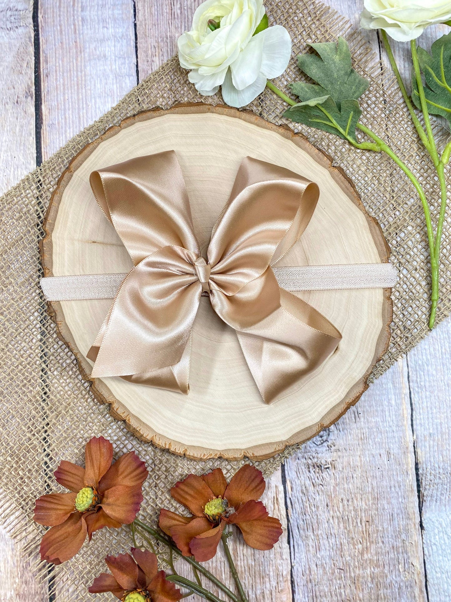 Classic Satin Hair Bows- 4.5"