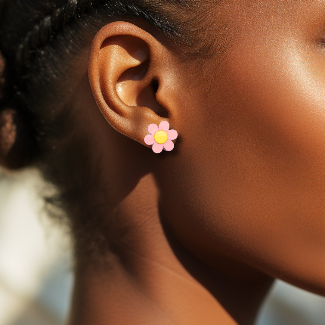 Daisy Flower Stud Earrings // Spring, Summer, Floral, Studs