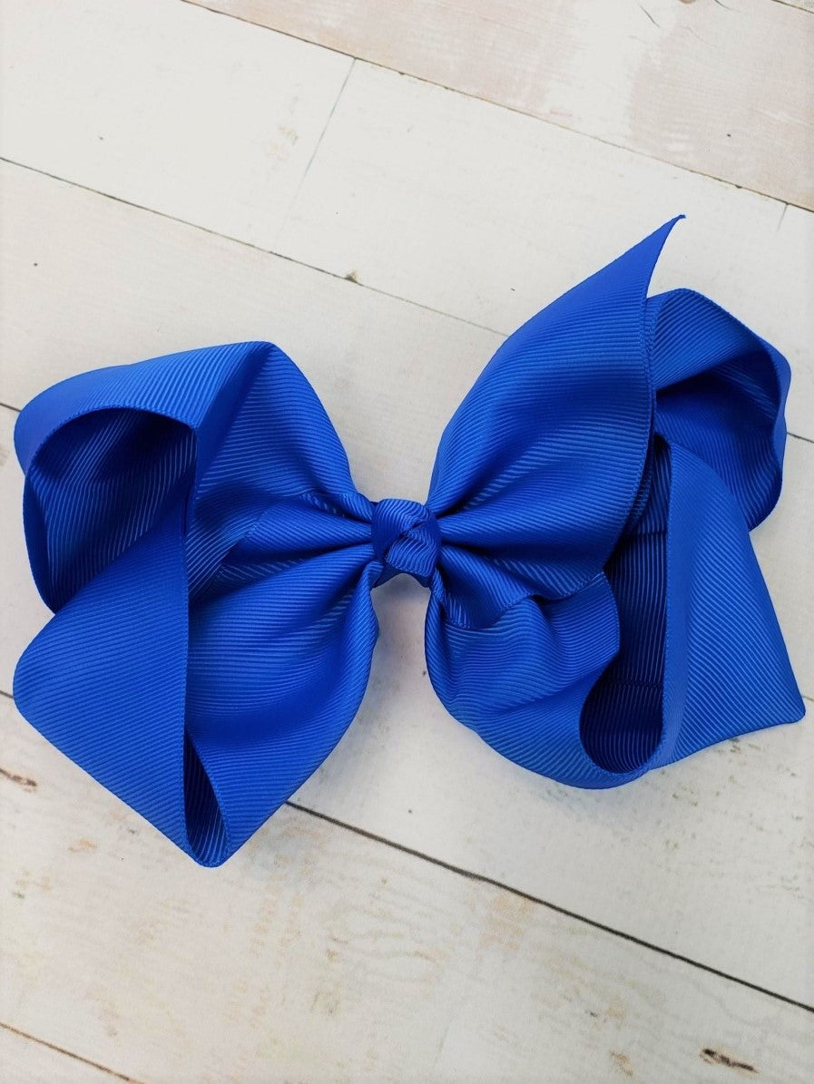 Texas Size Big Hair Bows - French Clip - 6.5" - 36 colors