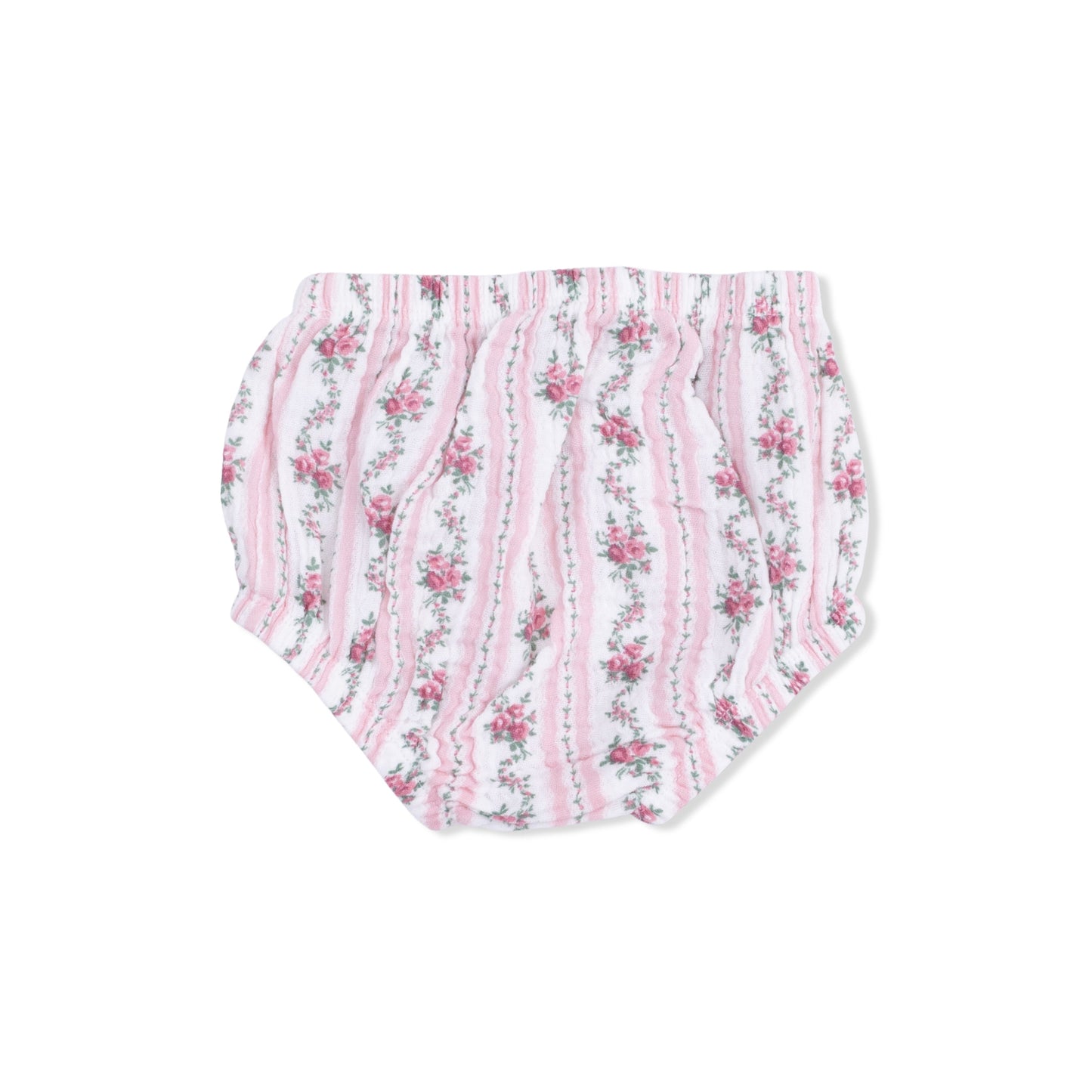 Winding Roses Stripe - Smocked Ruffle Sundress & Bloomer
