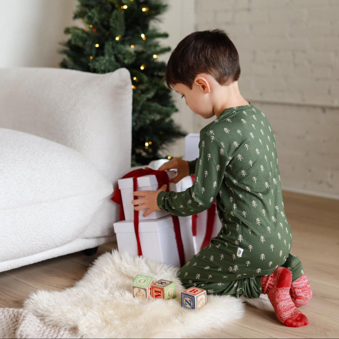 Evergreen Dreams 2pc Bamboo Pajamas