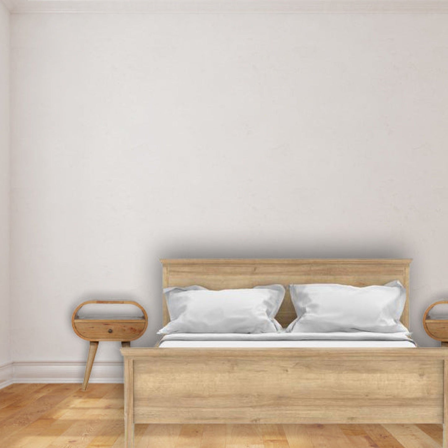Circular Open Slot Nightstand