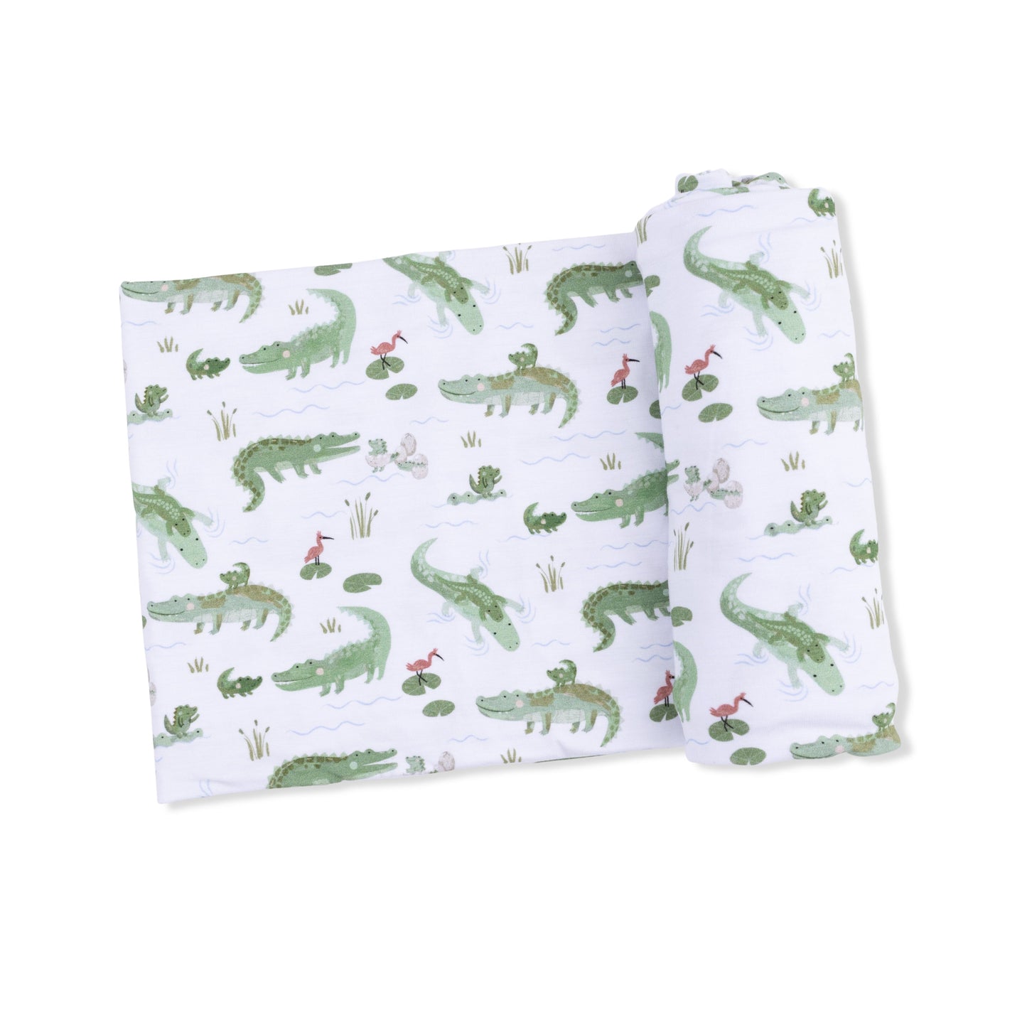 Crayon Alligators - Swaddle Blanket