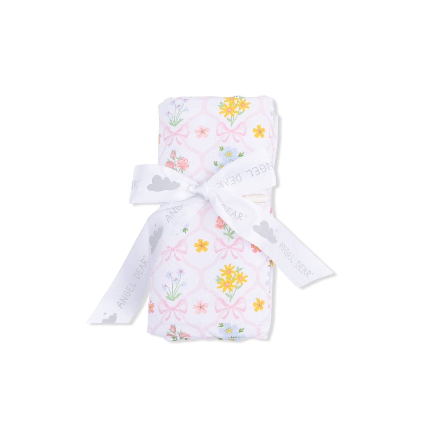 Spring Blooms Bow Trellis - Swaddle Blanket