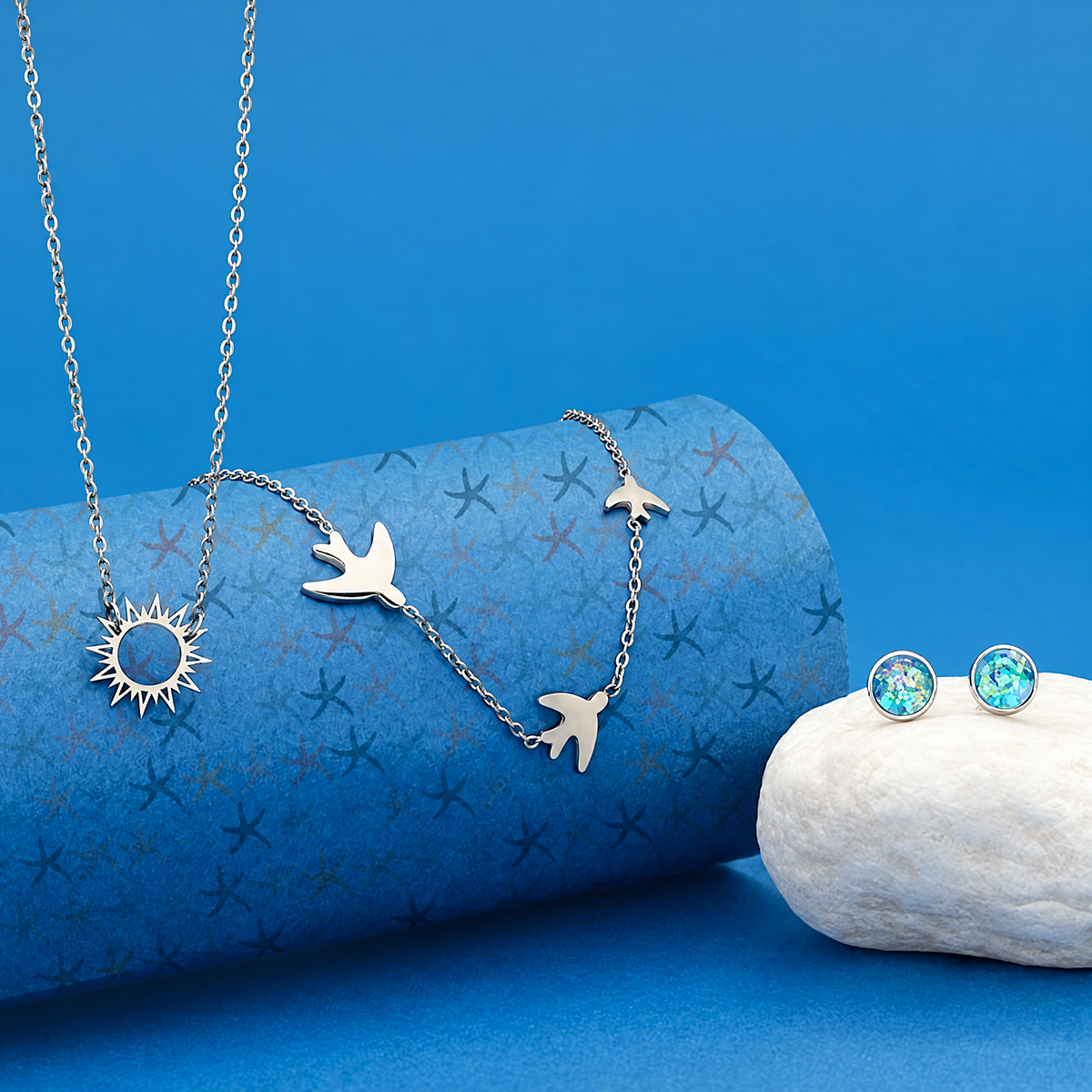 Sparrow Silver Necklace